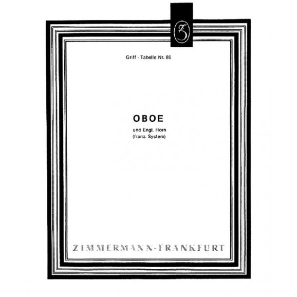 Fingering Chart (Franz System)