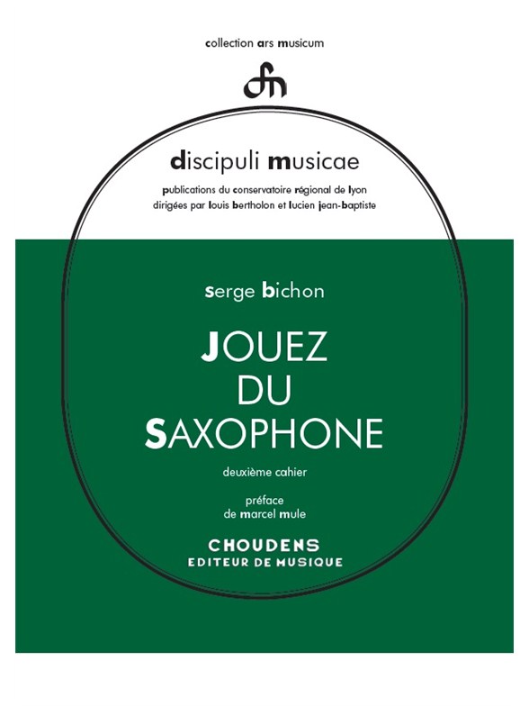 BICHON JOUEZ DU SAXOPHONE SAXOPHONE