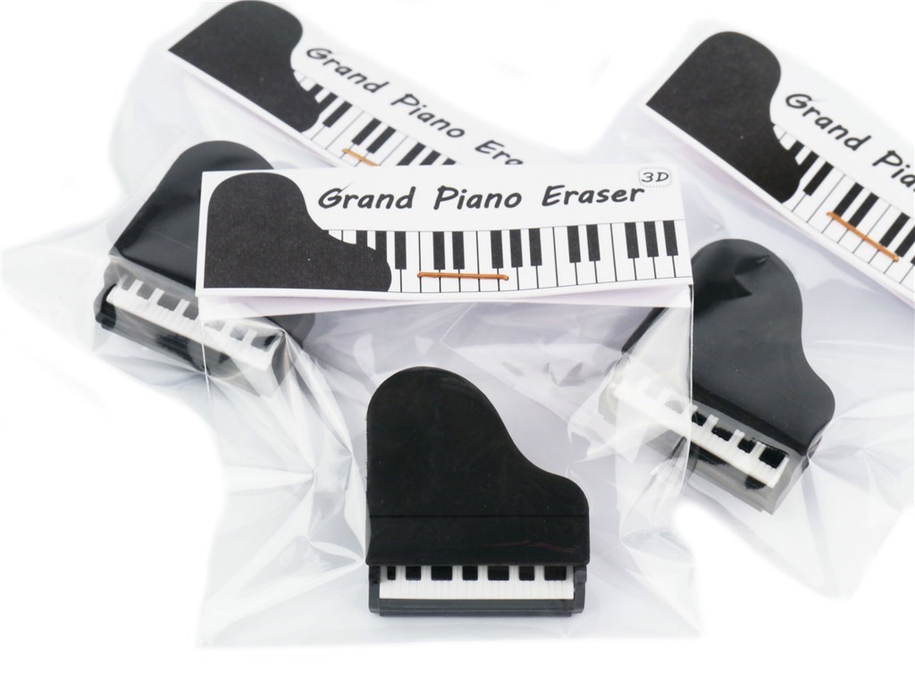 Eraser Piano 3D : Black 3,0*3,0*1,0Cm