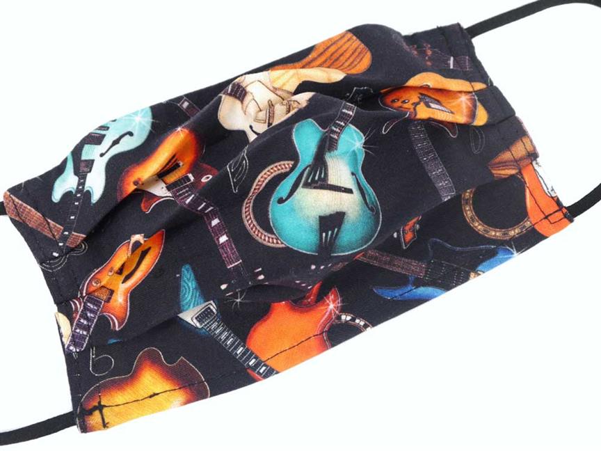 Ansigtsmaske/mundbind music Design 28 (bomuld) 18,5*9,5 cm