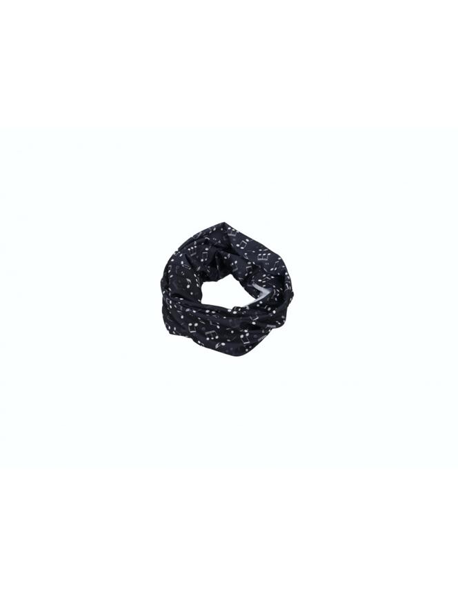 Loop Scarf Notes White/Black 25*50 cm