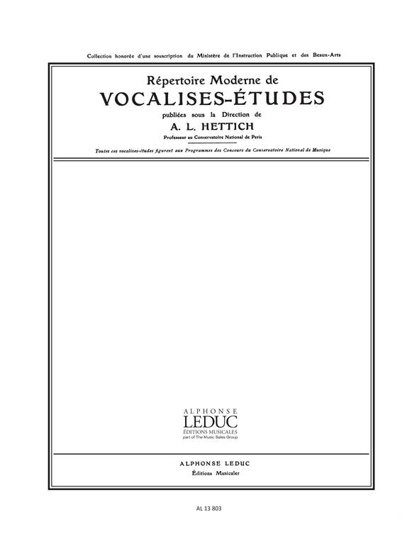 Pierre Onfroy de Bréville: Vocalise (high) (Voice & Piano)
