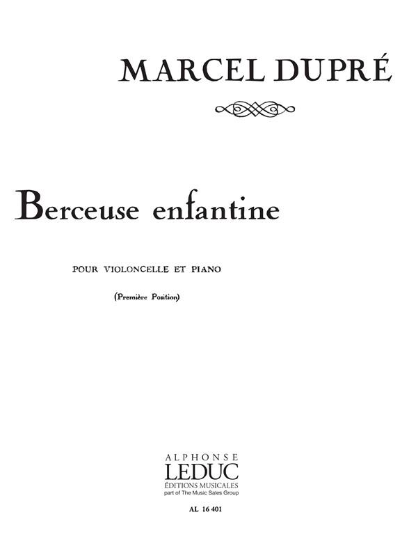 Marcel Dupré: Berceuse enfantine (Cello & Piano)