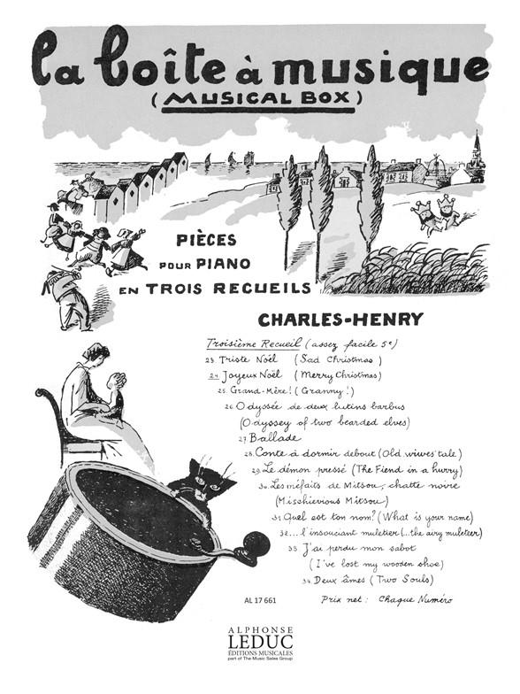 Charles-Henry Boite A Musique No 24 Joyeux Noel Piano Book