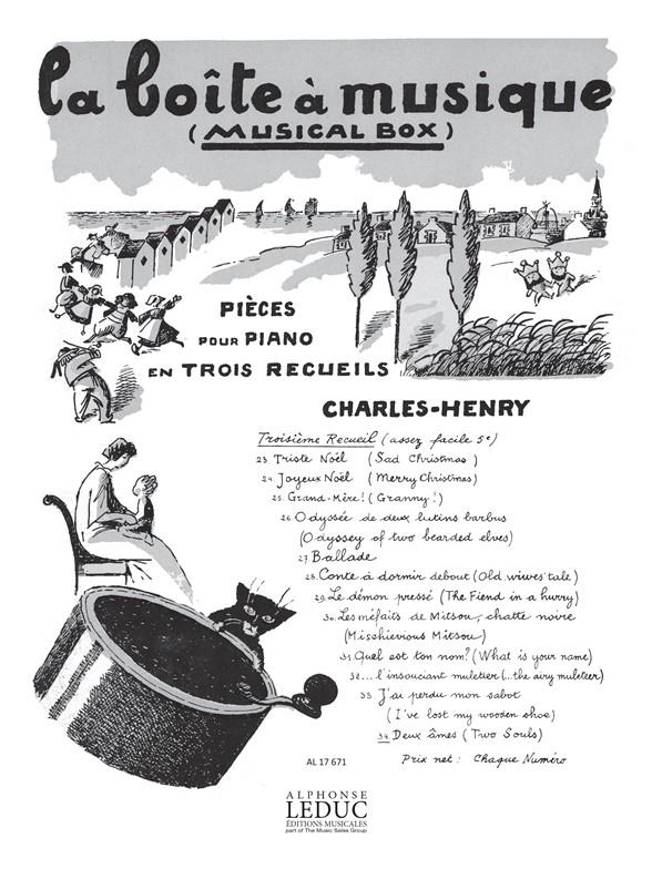 Charles-Henry Boite A Musique No 34 Deux Anes Piano Book