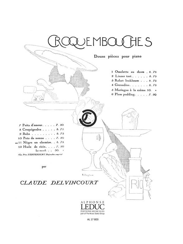 Claude Delvincourt: Croquembouches No.10: Pets-de-nonne (Piano solo)