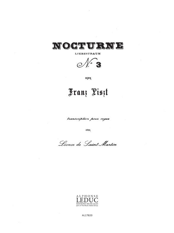 Ferenc Liszt: 3 Nocturnes No.3 (Organ)