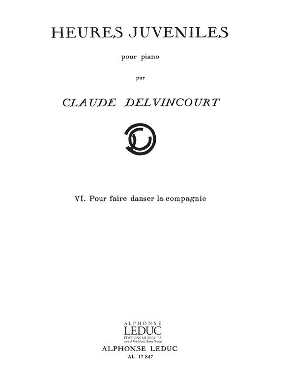 Claude Delvincourt: Heures juvéniles No.6 (Piano solo)