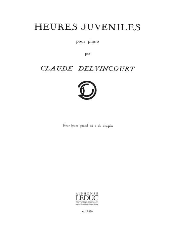 Claude Delvincourt: Heures juvéniles No.9 (Piano solo)