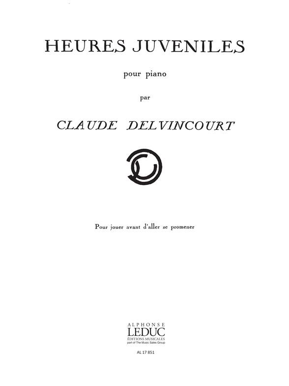 Claude Delvincourt: Heures juvéniles No.10 (Piano solo)
