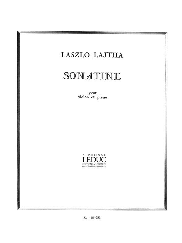 Lajtha Sonatine Violin & Piano Book