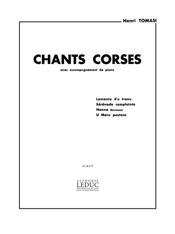 Henri Tomasi: Chants corses No.3: Nana, Berceuse (med) (Voice & Piano)