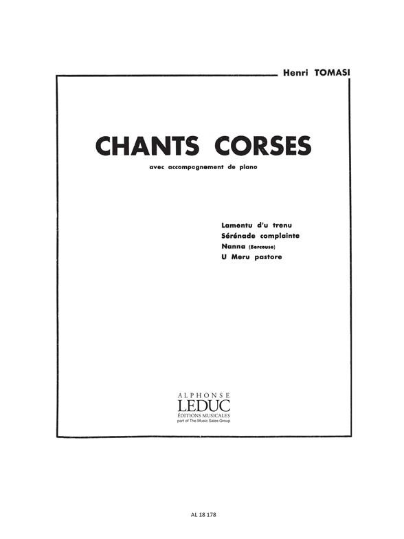 Henri Tomasi: Chants corses No.4: U Meru Pastore (med) (Voice & Piano)