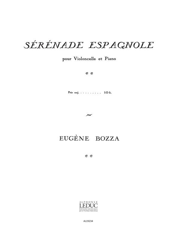 Eugène Bozza: Sérénade espagnole (Cello & Piano)