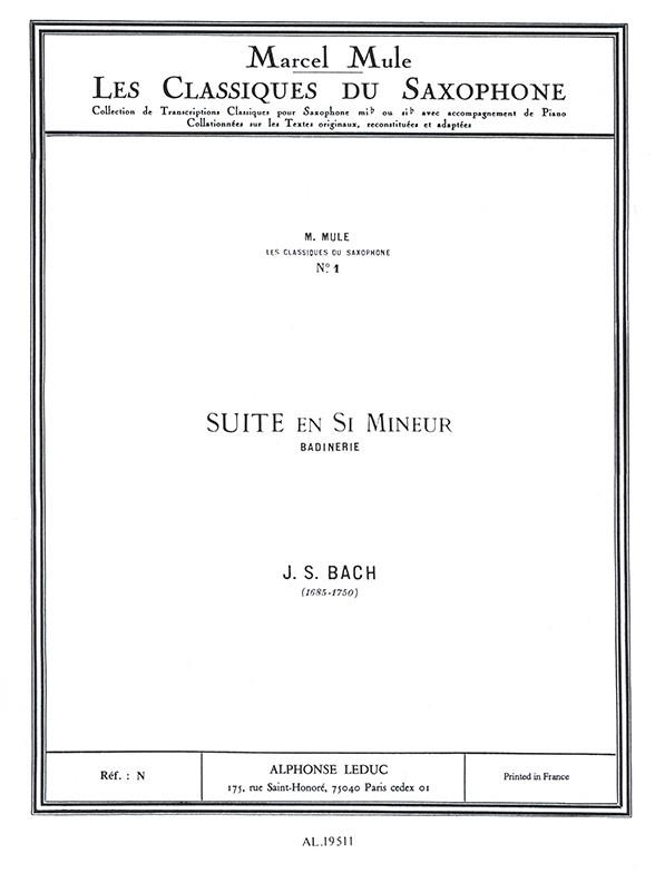 Johann Sebastian Bach: Badinerie (Alto Saxophone)