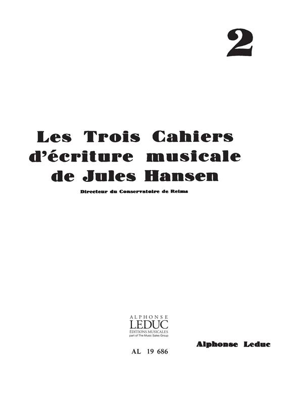 Jules Hansen: Ecriture musicale Vol.2 (Book)