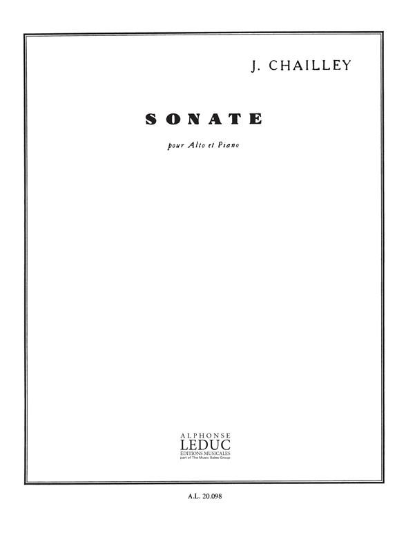 Jacques Chailley: Sonate (Viola & Piano)