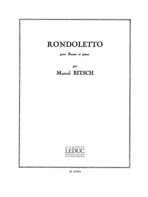 Marcel Bitsch: Rondoletto (Bassoon & Piano)