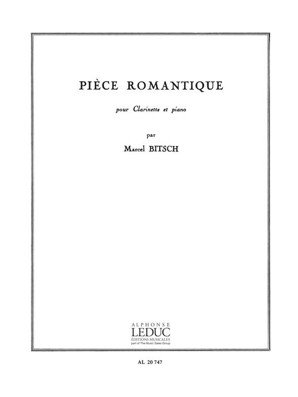 Marcel Bitsch: Pièce romantique (Clarinet & Piano)