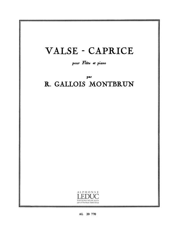 Raymond Gallois-Montbrun: Valse-Caprice (Flute & Piano)