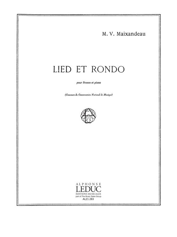 Marie-Véra Maixandeau: Lied et Rondo (Bassoon & Piano)