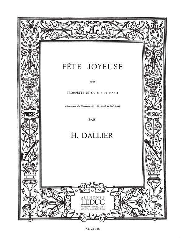 Henri Dallier: Fête joyeuse (Bb trpt) (Trumpet & Piano)