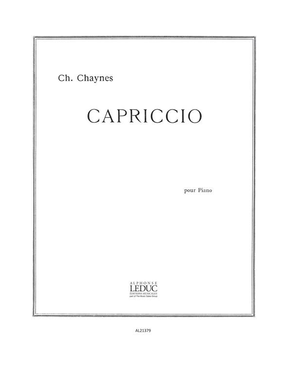 Charles Chaynes: Capriccio (Piano solo)