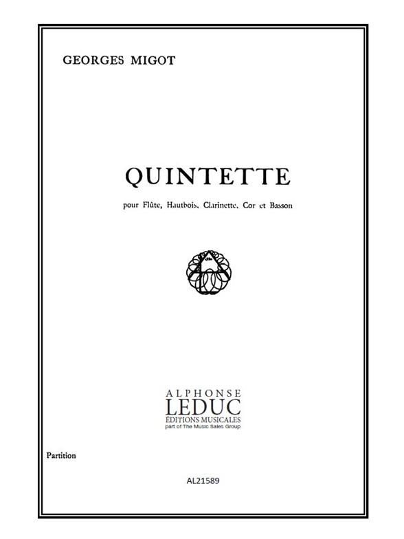 Georges Migot: Quintette (Quintet-Wind)