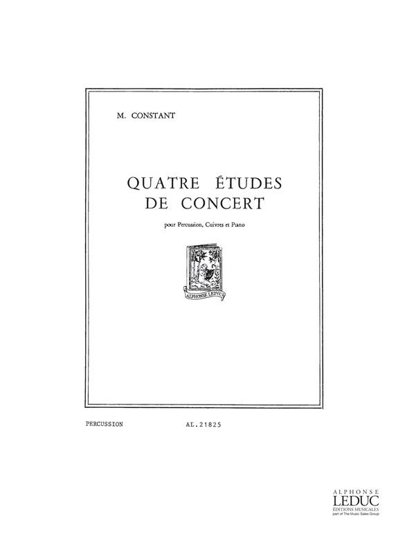 Marius Constant: 4 Etudes de Concert (Percussion & other instrument(s))