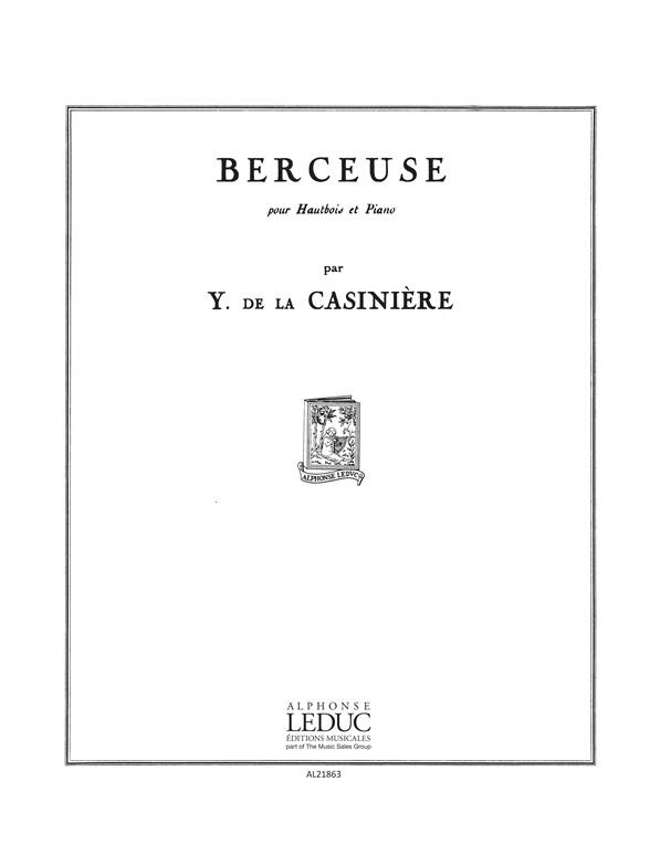 Yves de la Casinière: Berceuse (Oboe & Piano)