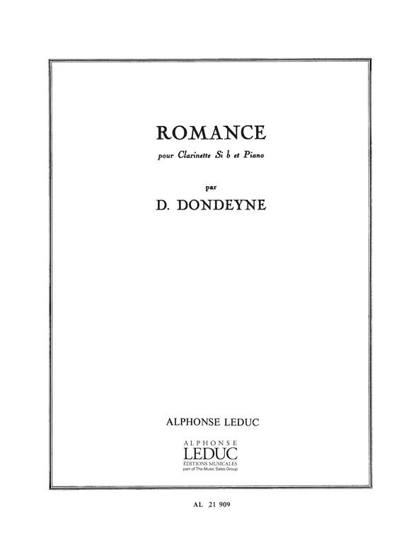 Désiré Dondeyne: Romance (Clarinet & Piano)