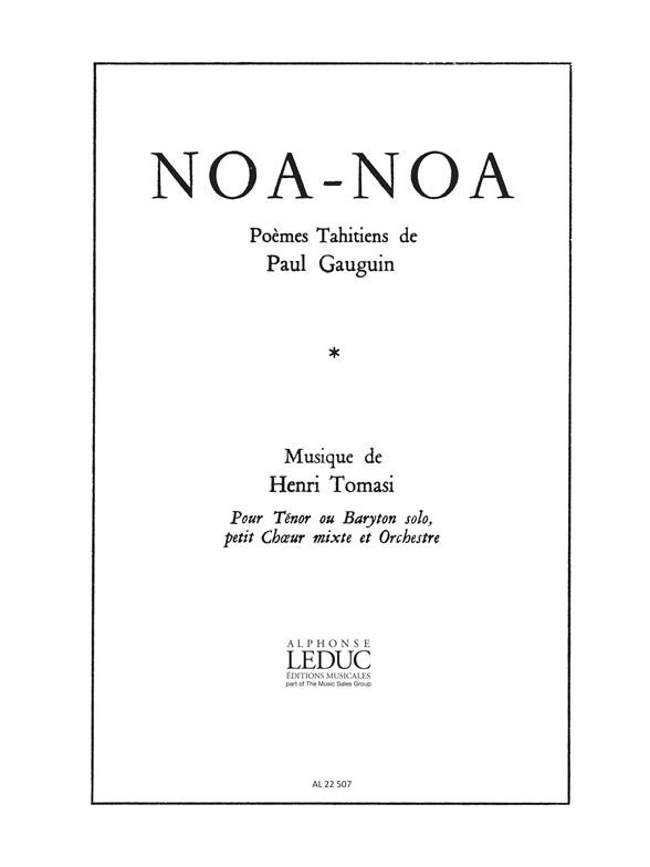 Henri Tomasi: Noa-Noa (Choral-Mixed a cappella)
