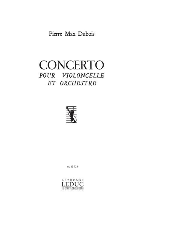 Pierre Max Dubois: Concerto (Cello & Piano)