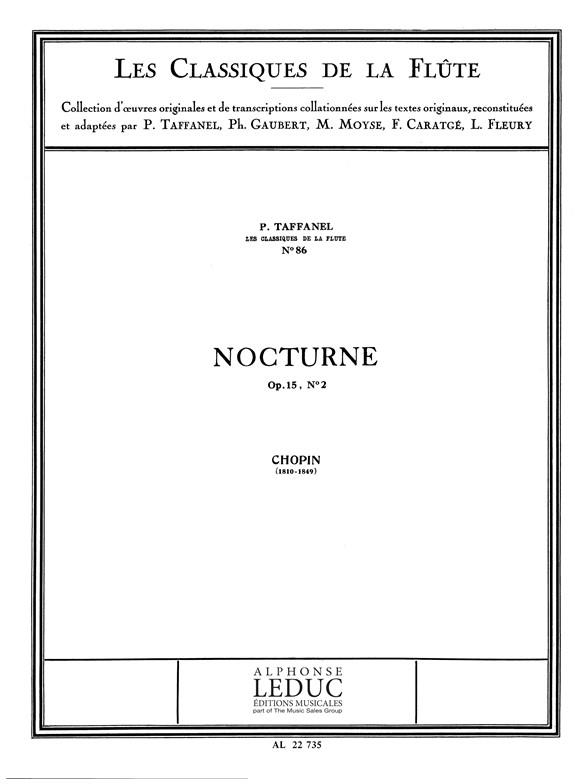 Frédéric François Chopin: Nocturne Op.15, No.2 (Classiques No.86) (Flute & Piano)