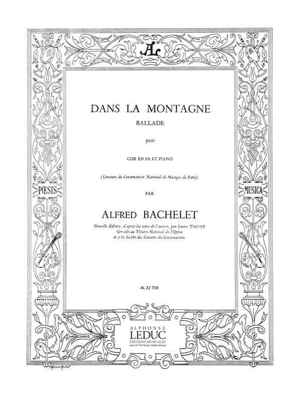 Alfred Bachelet: Dans la Montagne (Horn & Piano)