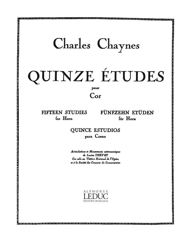 Charles Chaynes: 15 Etudes (Horn solo)