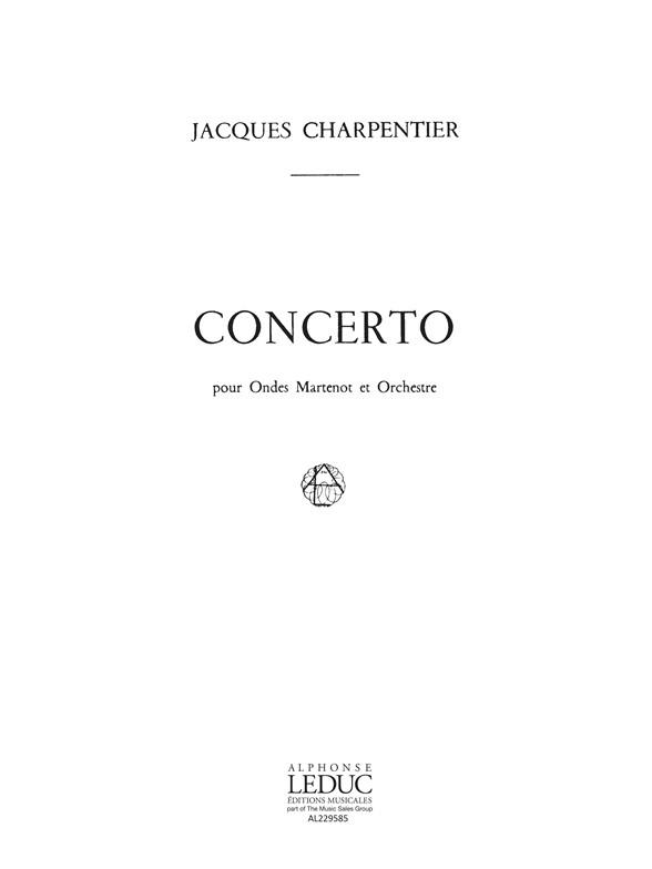 Jacques Charpentier: Concerto (Ondes Martenot & Orchestra)