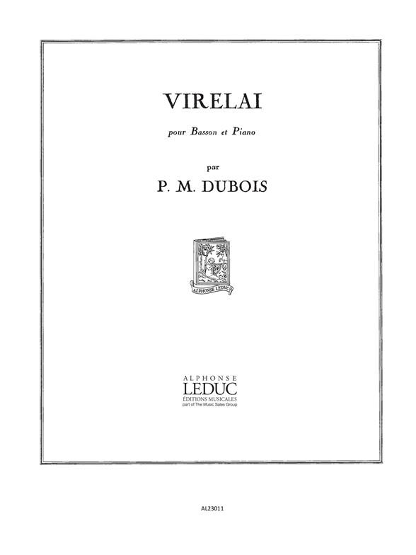 Pierre Max Dubois: Virelai (Bassoon & Piano)