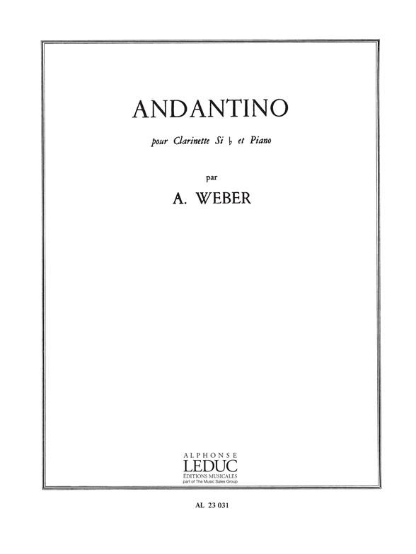 Alain Weber: Andantino (Clarinet & Piano)