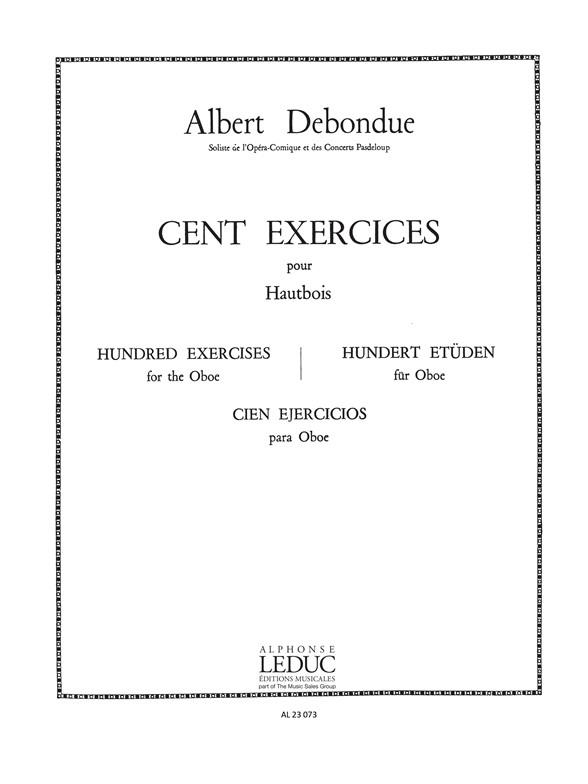 Albert Debondue: 100 Exercices (Oboe solo)