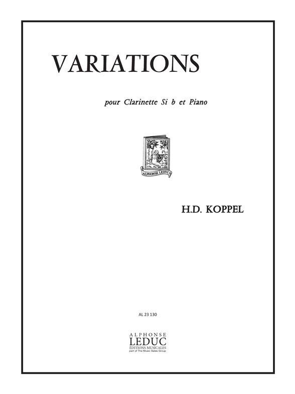 Hermann David Koppel: Variations Op.72 (Clarinet & Piano)