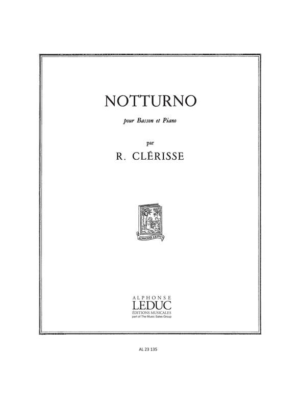 Robert Clérisse: Notturno (Bassoon & Piano)