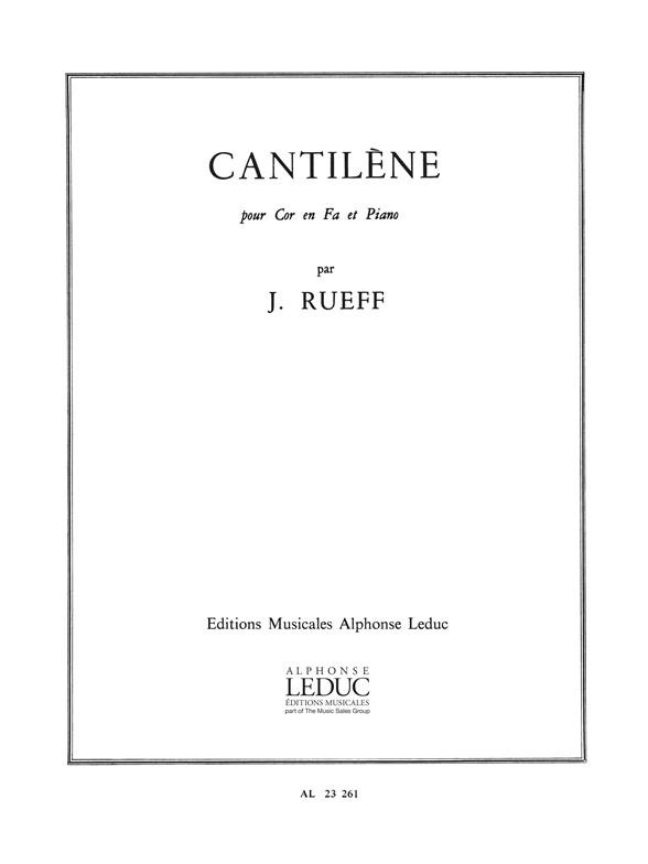 Jeanine Rueff: Cantilène (Horn & Piano)