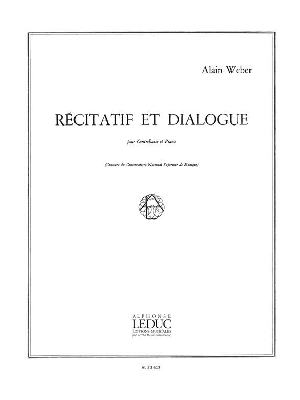 Alain Weber: Récitatif et Dialogue (Double Bass & Piano)