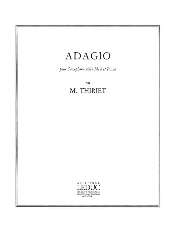 Maurice Thiriet: Adagio (Saxophone-Alto & Piano)