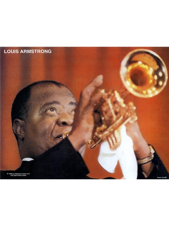 Planche Louis Armstrong Grands Du Jazz Book