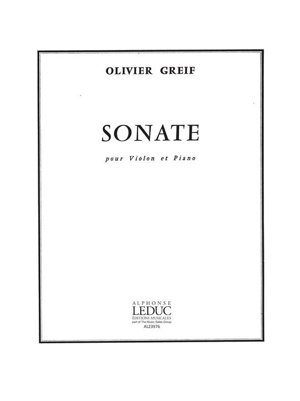 Olivier-Haridas Greif: Sonate (Violin & Piano)