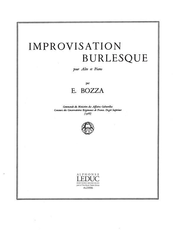 Eugène Bozza: Improvisation burlesque (Viola & Piano)
