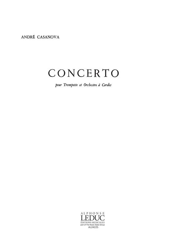 André Casanova: Concerto (Trumpet & Piano)