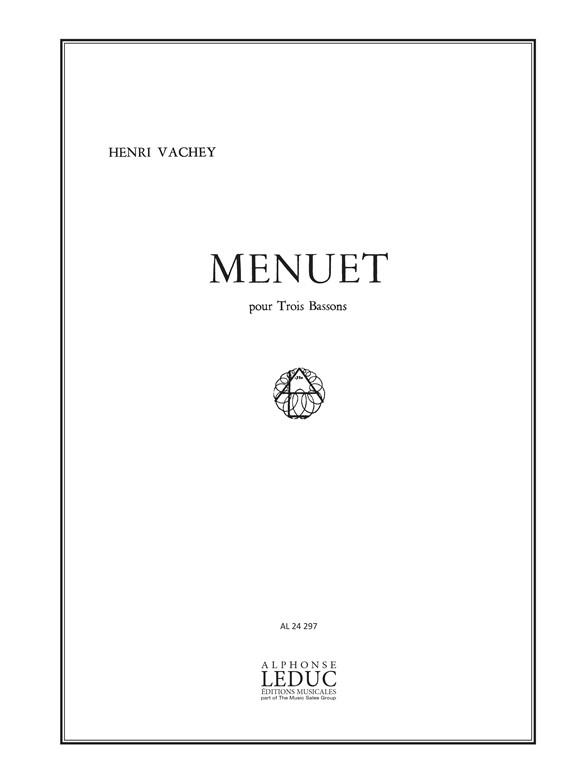 Henri Vachey: Menuet (Bassoons 3)